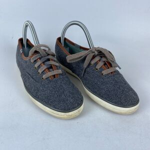 Keds X Taylor Swift Casual Shoes Womens Size 6 Charcoal Wool Lace Up WF53445‎